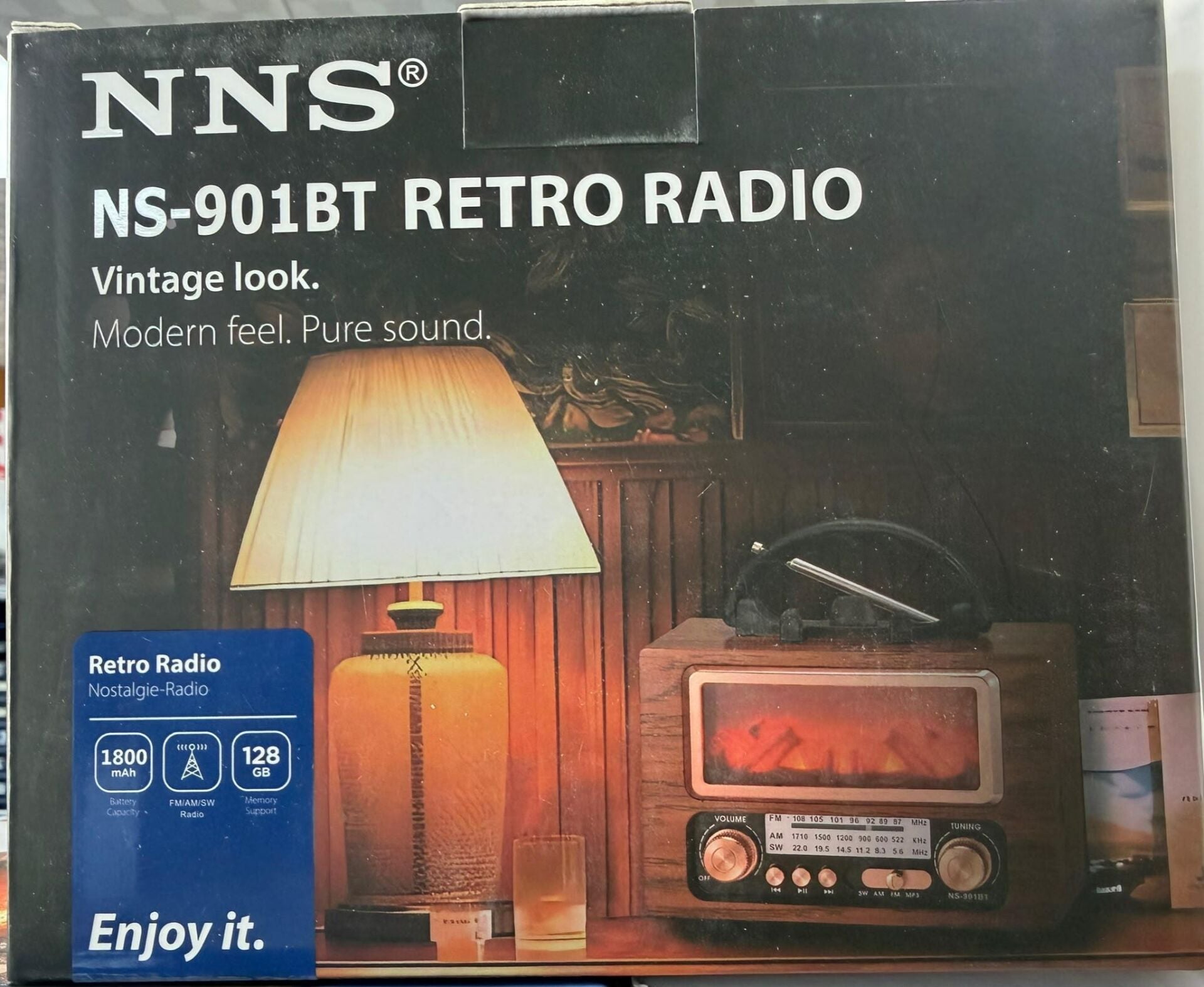 NNS NS-901BT BLUETOOTH USB NOSTALJİK ŞARJLI RADYO