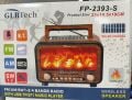 FEPE FP-2393S Solar Güneş Panelli Şömineli - Bluetooth - Usb - Şarjlı Nostaljik Radyo