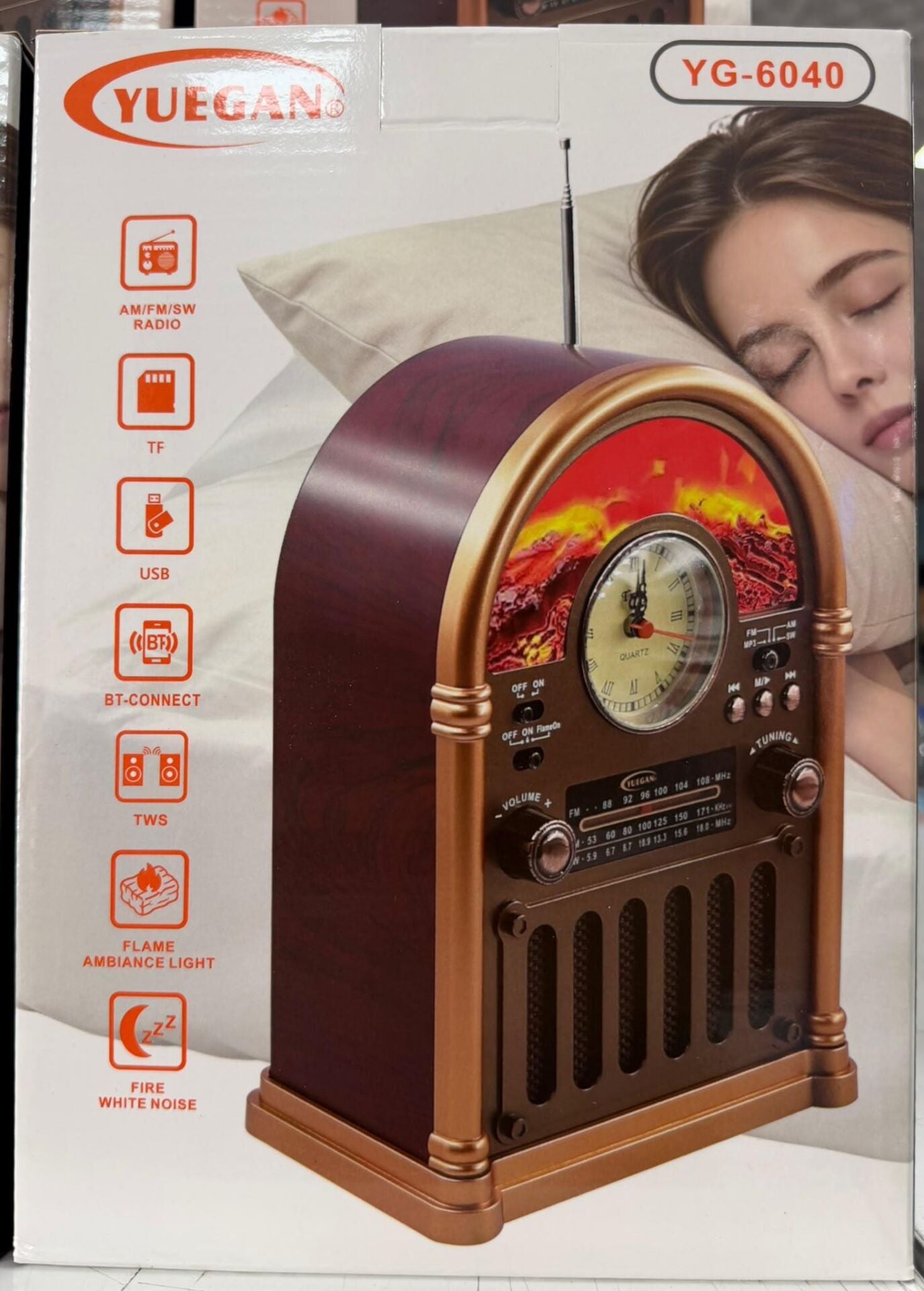 YUEGAN YG-6040 BLUETOOTH USB NOSTALJİK ŞARJLI RADYO