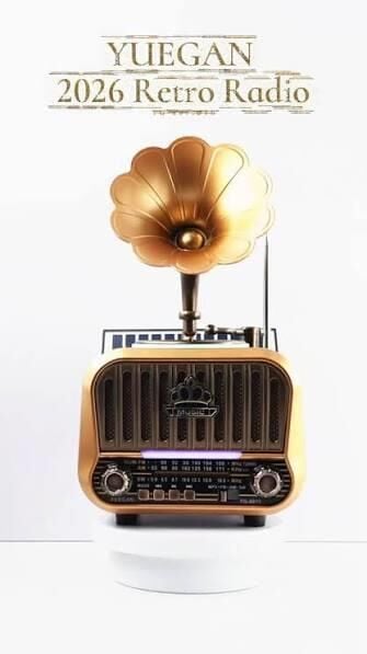 YUEGAN YG-6011 BLUETOOTH USB NOSTALJİK ŞARJLI RADYO