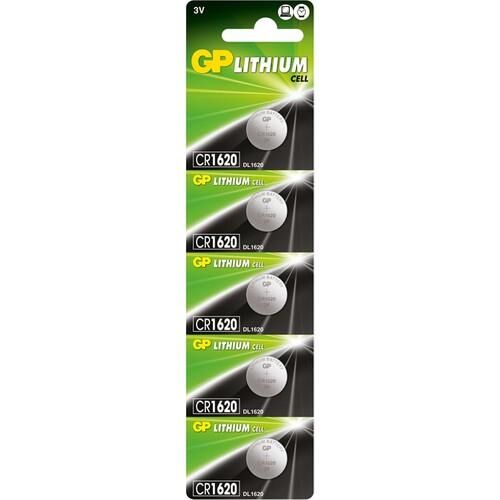GP CR 1620 PARA PİL 5 Lİ KART