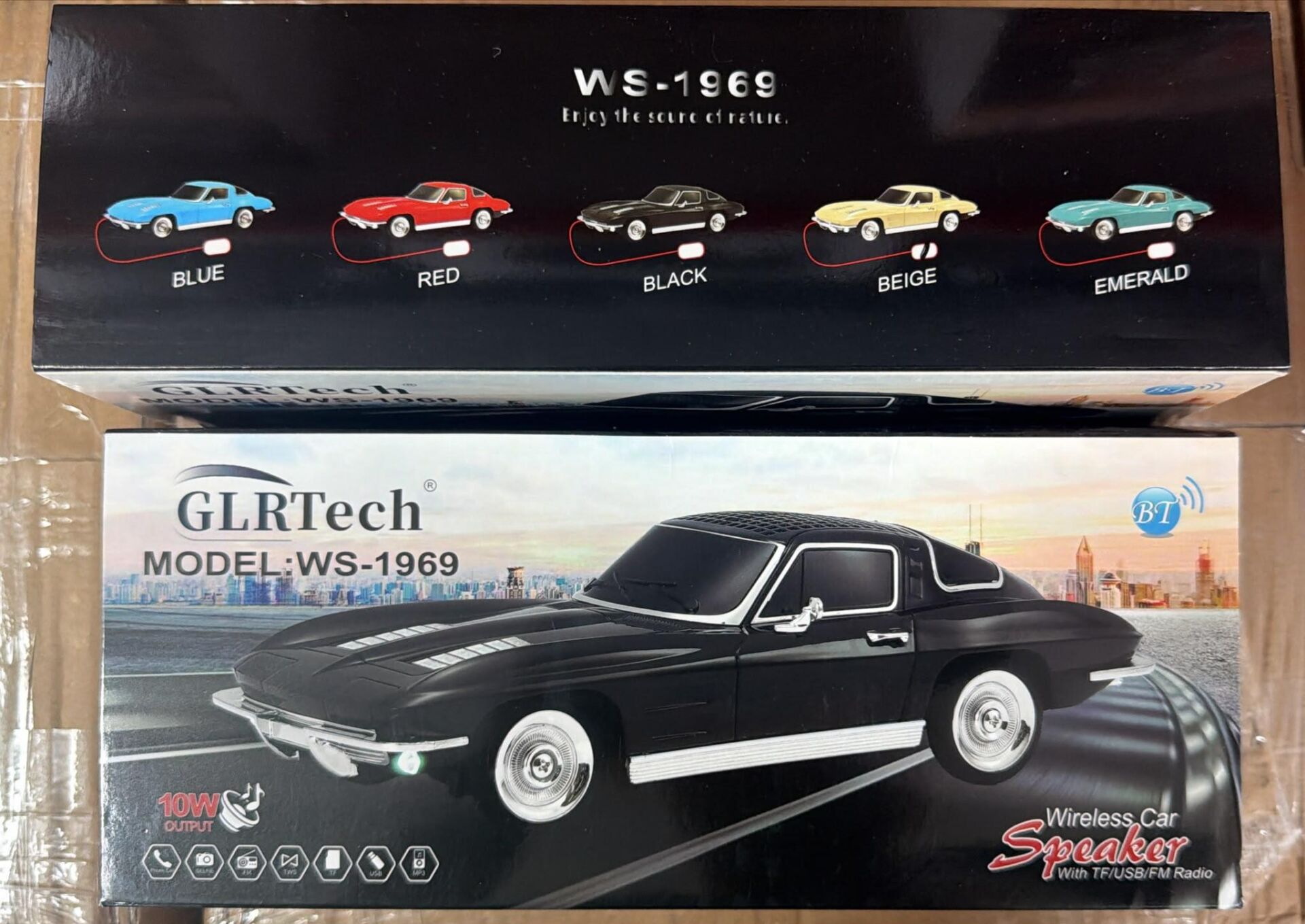 GLRTECH WS-1969 Arabalı Bluetooth Fm/Usb/Tf/Aux Şarjlı Nostaljik Radyo
