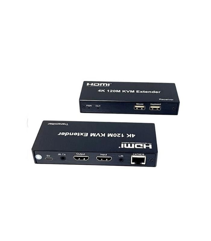 NOVACOM NVC-KVM4K120M 4K 120MT CAT 6 HDMI KVM-HDMI-USB-IR
