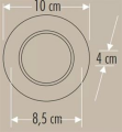 CATA CT-5258 6 WATT ZEBRA SİYAH-KROM KASA LED SPOT 3 RENK(3200K-4000K-6400K)