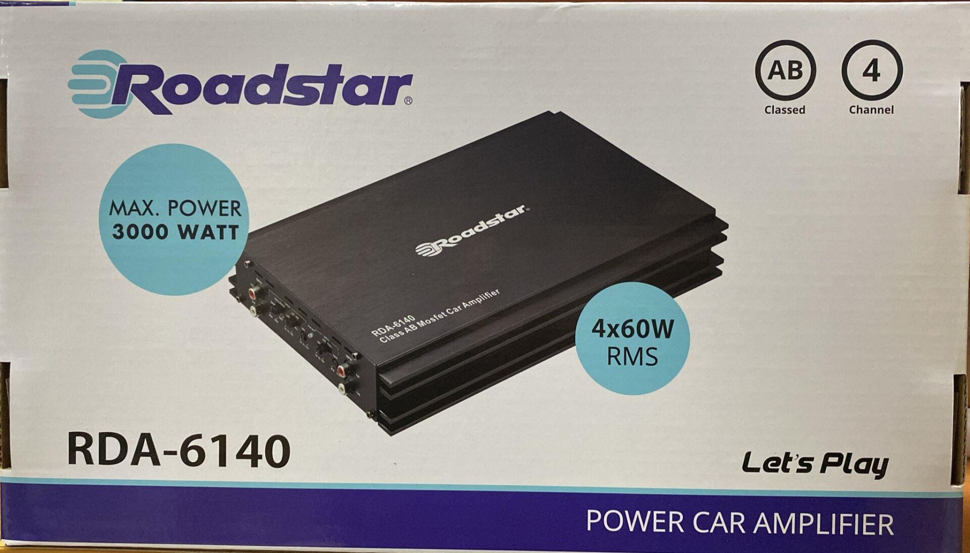 ROADSTAR RDA-6140 STEREO 3000 WATT 4 KANALLI OTO AMFİ