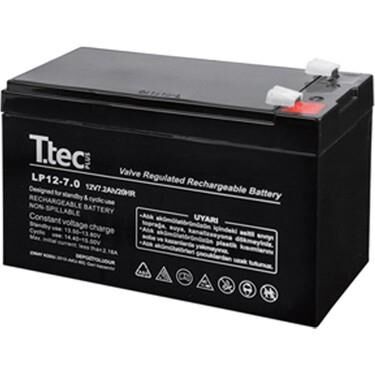 12 VOLT 7 AMPER AKÜ TTEC 151x65x94 2 KG