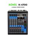 KÖNİG KA-4700 2X350 WATT 4 KANAL POWER MİXER
