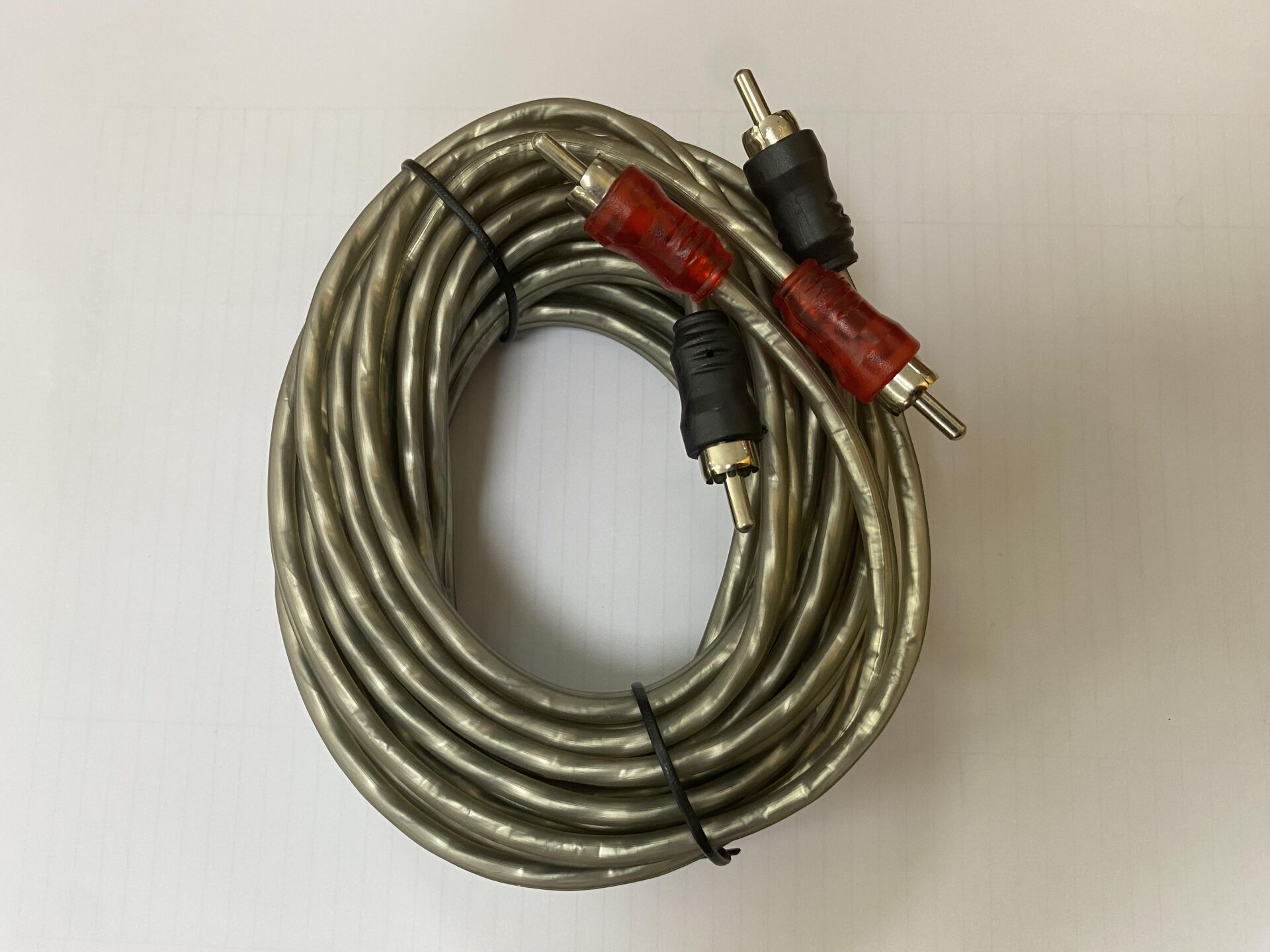 OTO ANFİ KABLOSU 2 RCA 2 RCA 5 METRE SİLİKON
