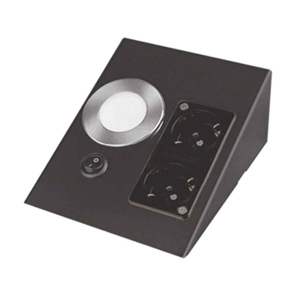 CATA CT-5110 2 WATT ÇİFT PRİZLİ SİYAH KASA TEZGAH AYDINLATMA GÜNIŞIĞI