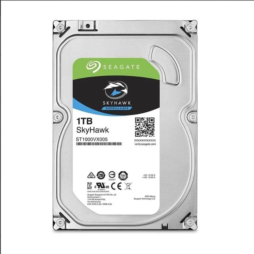 1 Tb Seagate Skyhawk 3,5'' 256Mb 5400Rpm ST1000VX013 Harddisk (Resmi Distribitör Ürünü)