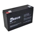 6 VOLT 12 AMPER AKÜ ORBUS ÖLÇÜLER-150*50*94 mm.1,65 kg.