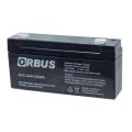 6 VOLT 3.2 AMPER YATAY AKÜ ORBUS ÖLÇÜLER 125*33*60 mm.0,6 kg