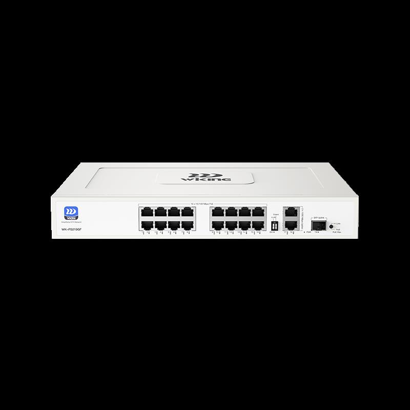 WIKING WK-PS219GF 16 PORT 100MBPS POE SWİTCH +2 PORT 1000MBPS UPLINK + 1 PORT SFP