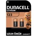DURACELL 123 LİTYUM PİL 2 Lİ KART