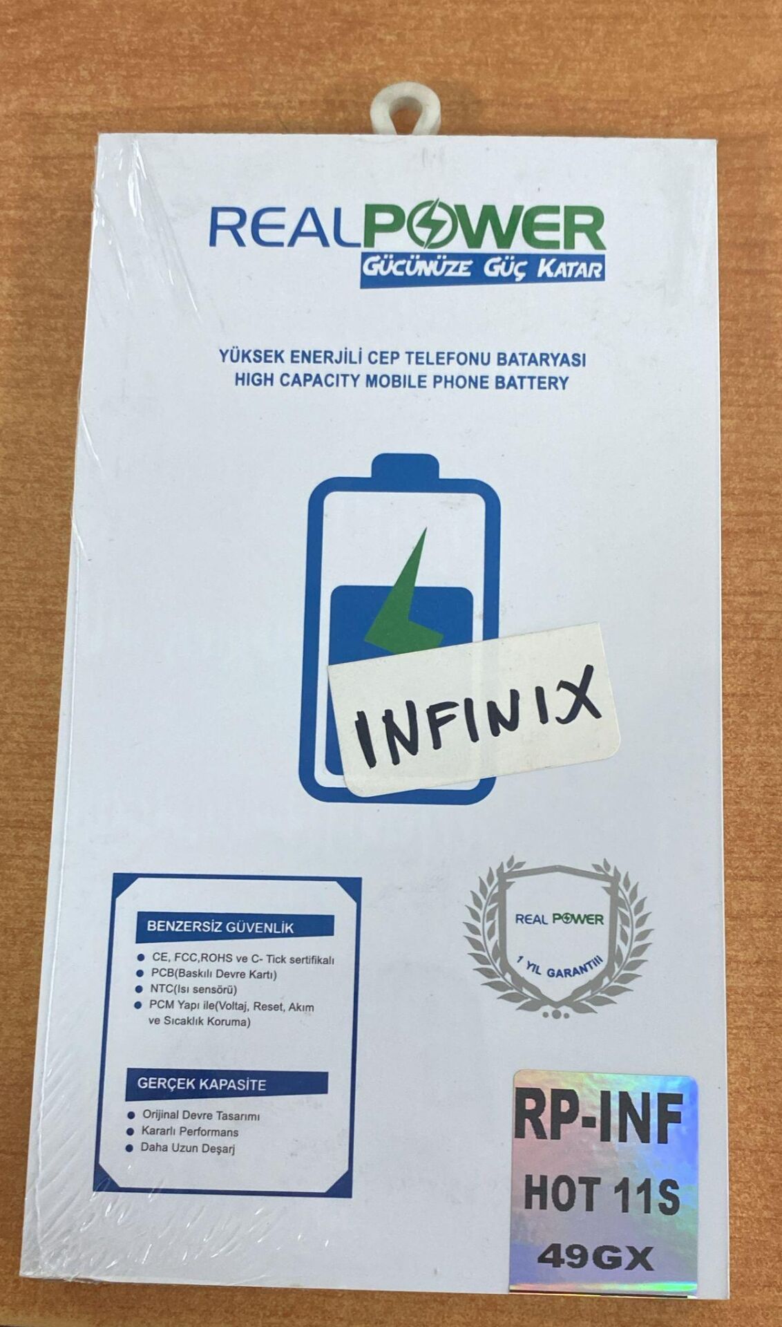 CEP TEL BATARYA İNFİNİX HOT 11S 49GX REALPOWER