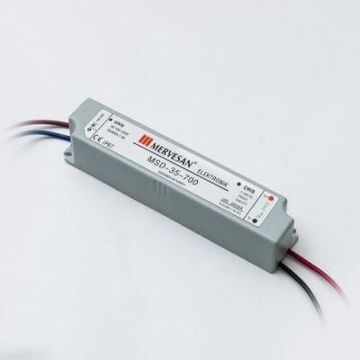 MERVESAN MSD-35-700 MA ÇIKIŞ 9-48 VOLT IP 67 LED TRAFOSU