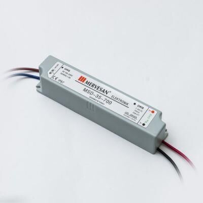 MERVESAN MSD-35-700 MA ÇIKIŞ 9-48 VOLT IP 67 LED TRAFOSU