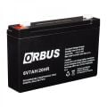 6 VOLT 7 AMPER AKÜ ORBUS-ÖLÇÜLER 150*34*94 mm.1,25 kg.