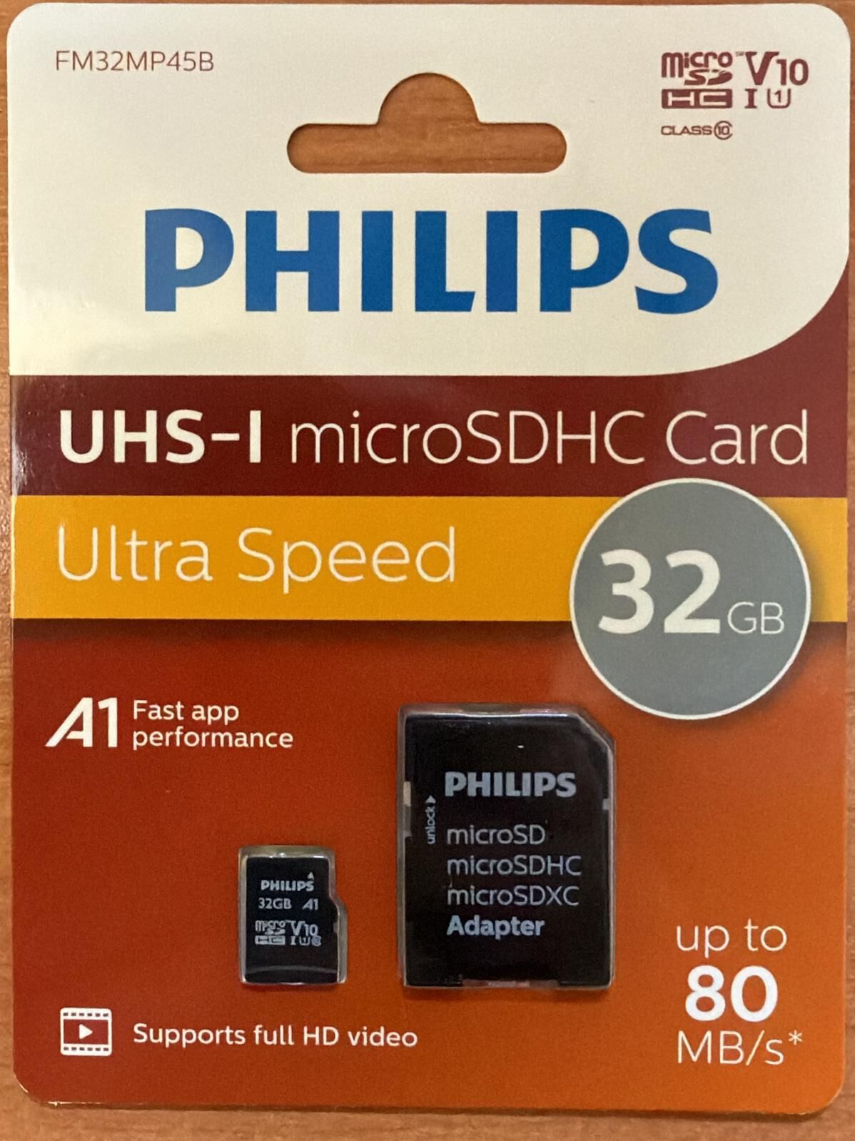 Philips 32Gb FM32MP45B Class10 V10 MicroSd Hafıza Kartı