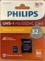 Philips 32Gb FM32MP45B Class10 V10 MicroSd Hafıza Kartı