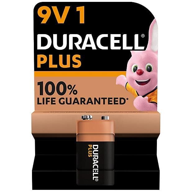 DURACELL 9 VOLT ALKALİN PLAS PİL TEKLİ KART