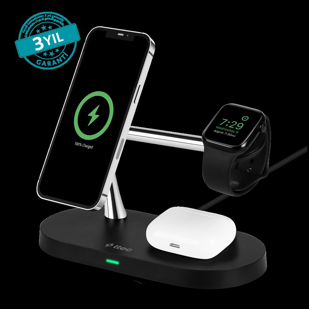 Ttec 2KS26S 4'ü 1Arada Kablosuz Şarj İsytasyonu