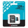 Kingston SDCG4/128GB 128GB microSDXC Canvas Go Plus Gen4 200MB/s A2 U3 V30 Card DRONE
