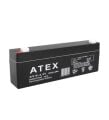 12 VOLT 2.2 AMPER YATAY AKÜ ATEX 179*35*60 mm