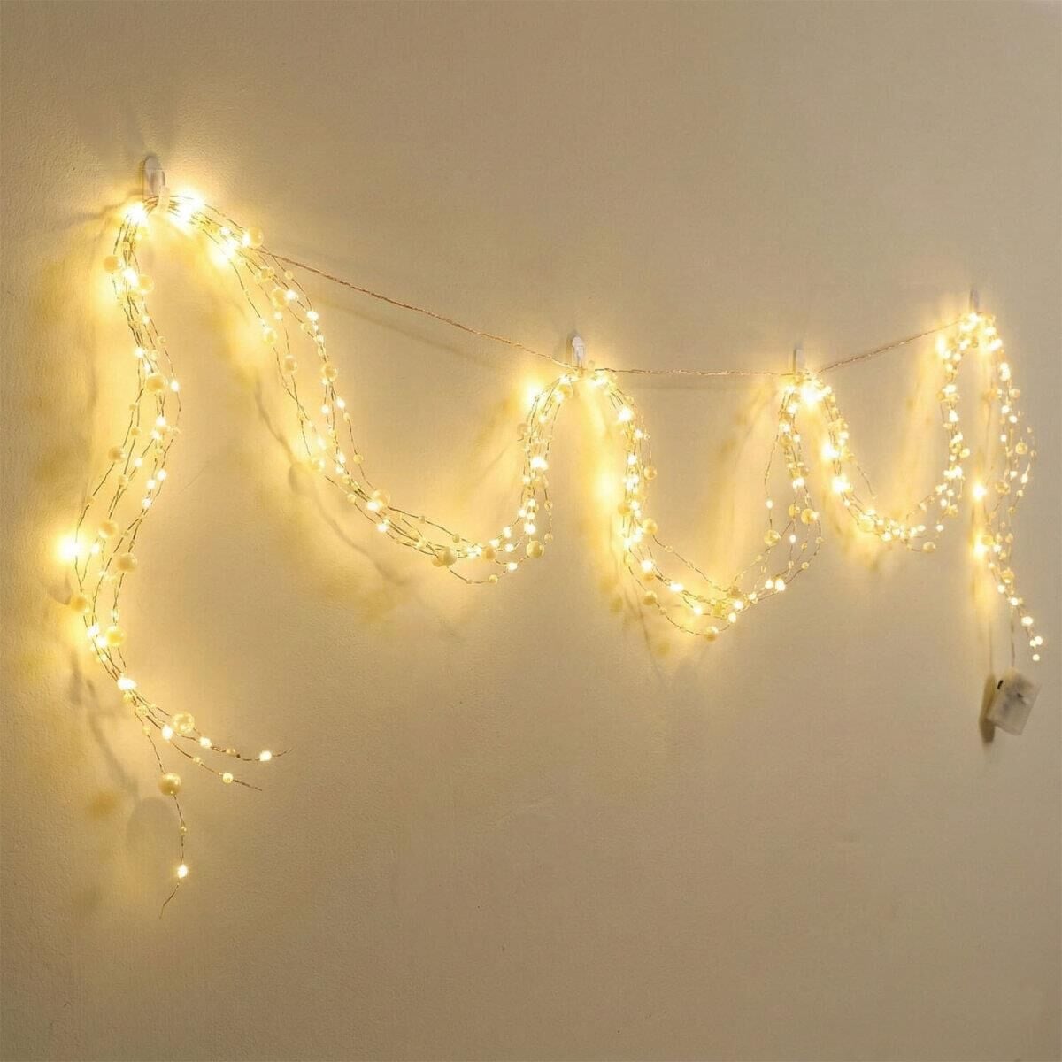 PANTHER PT-104 PİLLİ LED IŞIK 2M İNCİ YILBAŞI IŞIĞI