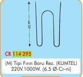 ÇR 114 295 KUMTEL M TİPİ FIRIN BORU REZİSTANSI