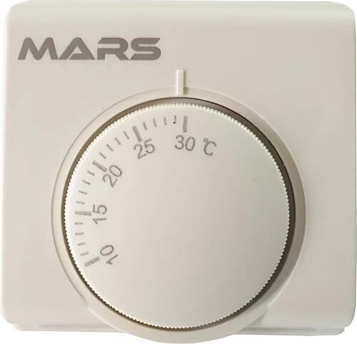MARS S1 KABLOLU ANALOG ODA TERMOSTADI BEYAZ