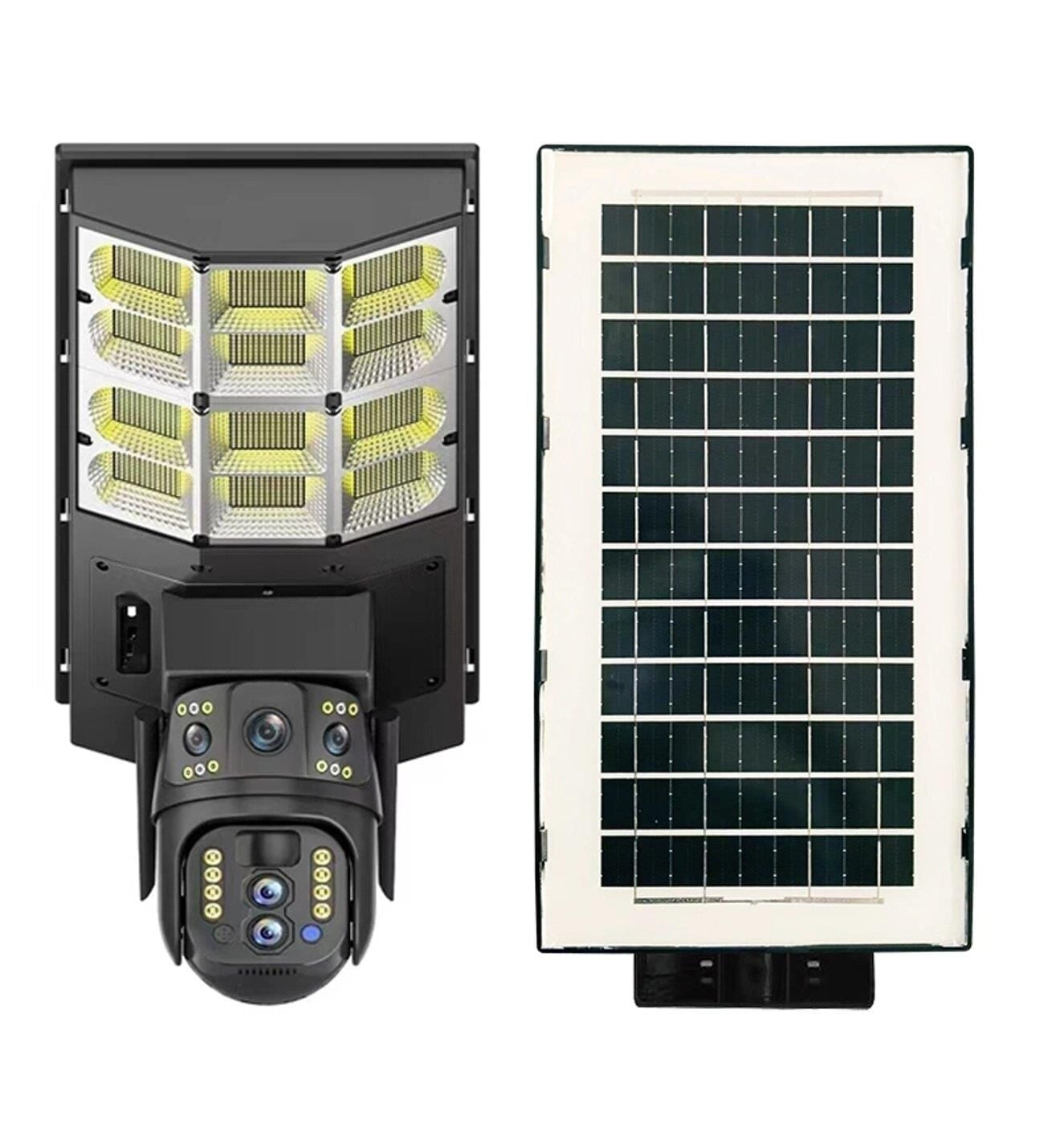 AVENİR AV-SL400X 4MP 2 Kameralı 10X Optik Zoom 4G Sim Kartlı Solar Panelli Sokak Lambası