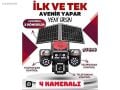 AVENİR AV-AV-S446 4 Kameralı 3PTZ Kamera 4G Sim Kartlı Solar Panelli Sokak Lambası