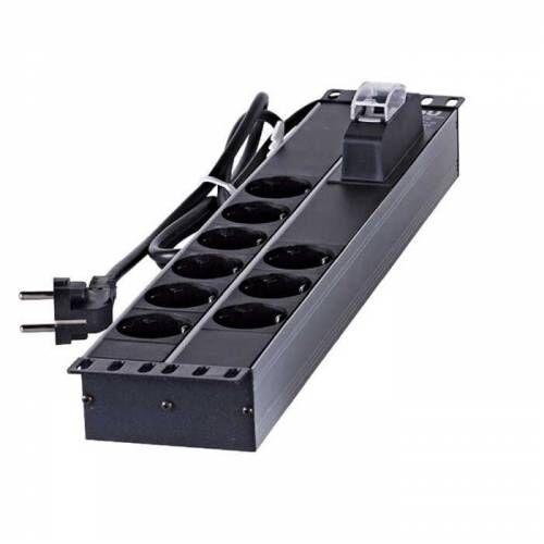 RACK KABİN PRİZİ ALİMİNYUM 9 LU SİGORTALI 2 METRE