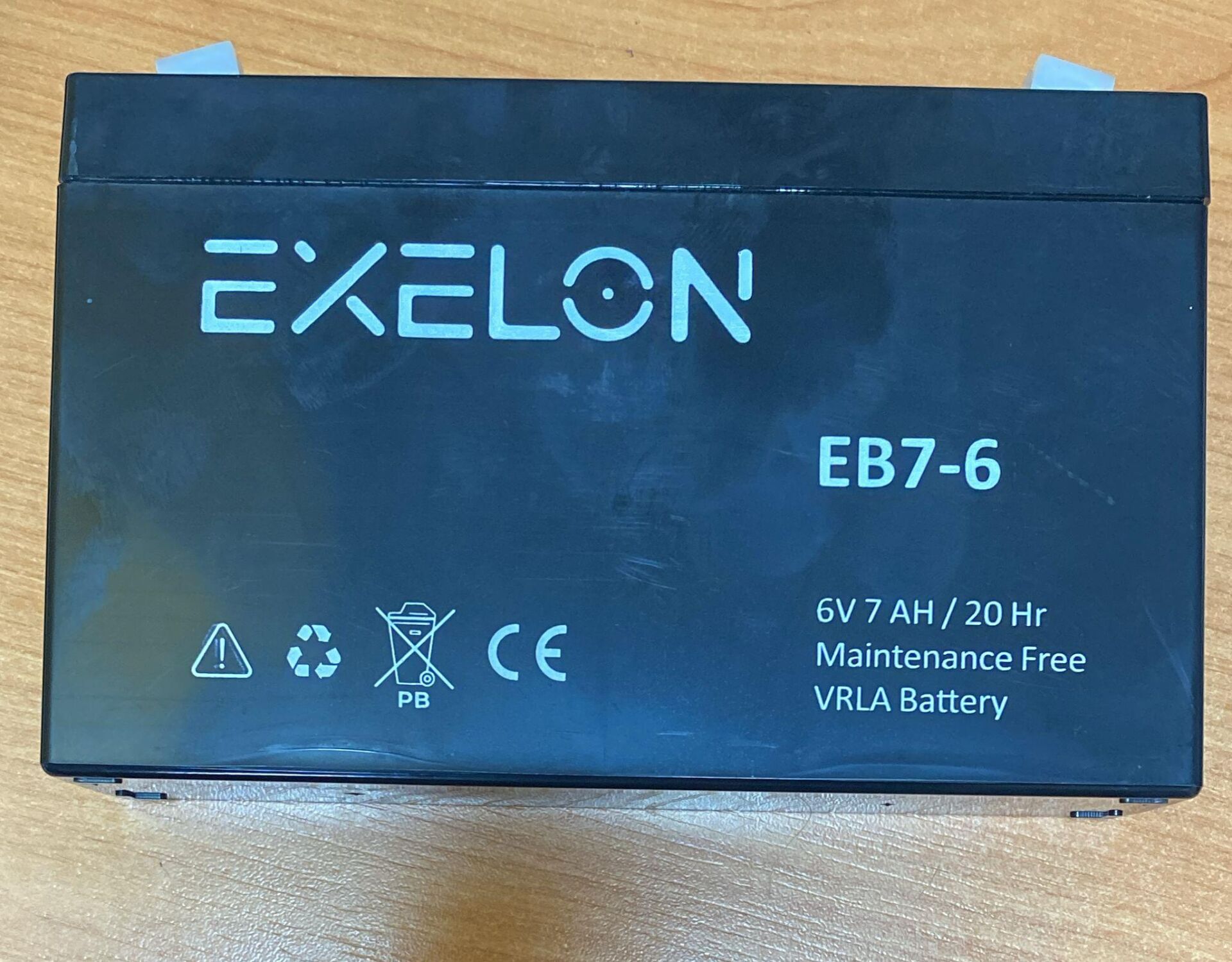 6 VOLT 7 AMPER AKÜ EXELON-ÖLÇÜLER 150*34*94 mm.1100 GRAM