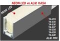 NEON LED KANALI ALİMİNYUM YA-035-DAR MODEL DIŞTAN DIŞA 13,60X8,30MM 1 BOY 255 CM FİYATIDIR