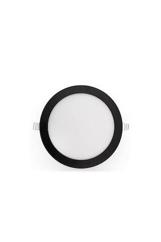 YCL ALP-1212 LED PANEL 12 WATT SLİM YUVARLAK SİYAH KASA BEYAZ