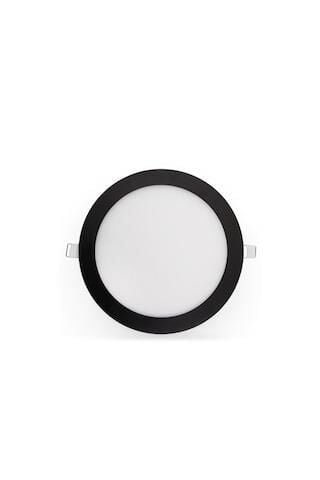 YCL ALP-1212 LED PANEL 12 WATT SLİM YUVARLAK SİYAH KASA BEYAZ