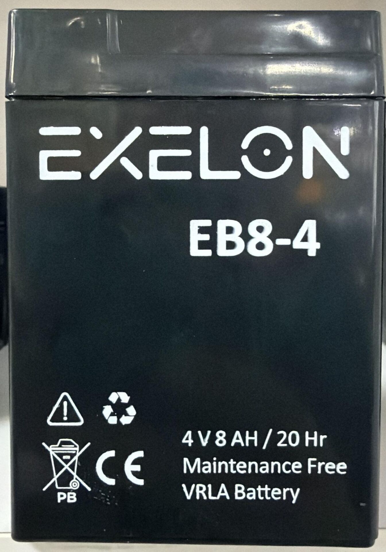 4 VOLT 8 AMPER AKÜ EXELON-ÖLÇÜLER 70*48*101 mm 690 gram