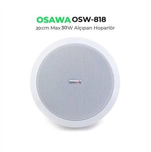 OSAWA OSW-818 TRAFOLU 20 CM BEYAZ ALÇIPAN TAVAN HOPARLÖRÜ