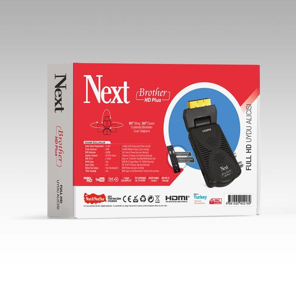 NEXT BROTHER HDMI + SCART FULL HD UYDU ALICISI