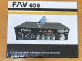 FAV 630-BT-USB STEREO-2X40 WATT 220 VE 12 VOLT GİRİŞLİ KUMANDALI POWER ANFİ
