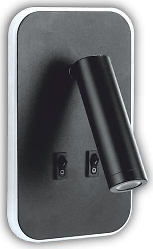 CATA CT-5253 13 WATT TUVALU SİYAH KASA LEDLİ APLİK GÜNIŞIĞI