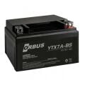 12 VOLT 7 AMPER ORBUS MOTOSİKLET AKÜSÜ-ÖLÇÜLER 152*88*94 mm-2,5 kg-YTX7A-BS YATAY