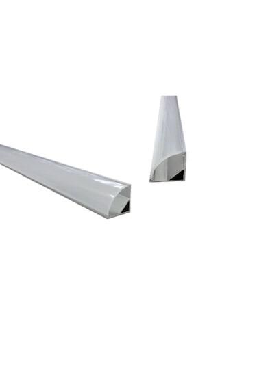 BAR LED KANALI-16*21mm ALİMİNYUM KÖŞE TİPİ KAPAK DAHİL 1 BOY 2 mt FİYATIDIR