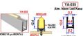 NEON LED KANALI ALİMİNYUM YA-035-DAR MODEL DIŞTAN DIŞA 13,60X8,30MM1 BOY 3 MT FİYATIDIR