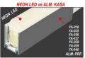 NEON LED KANALI ALİMİNYUM YA-035-DAR MODEL DIŞTAN DIŞA 13,60X8,30MM1 BOY 3 MT FİYATIDIR
