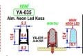 NEON LED KANALI ALİMİNYUM YA-035-DIŞTAN DIŞA 13,60X8,30MM 1 BOY 210 CM FİYATIDIR