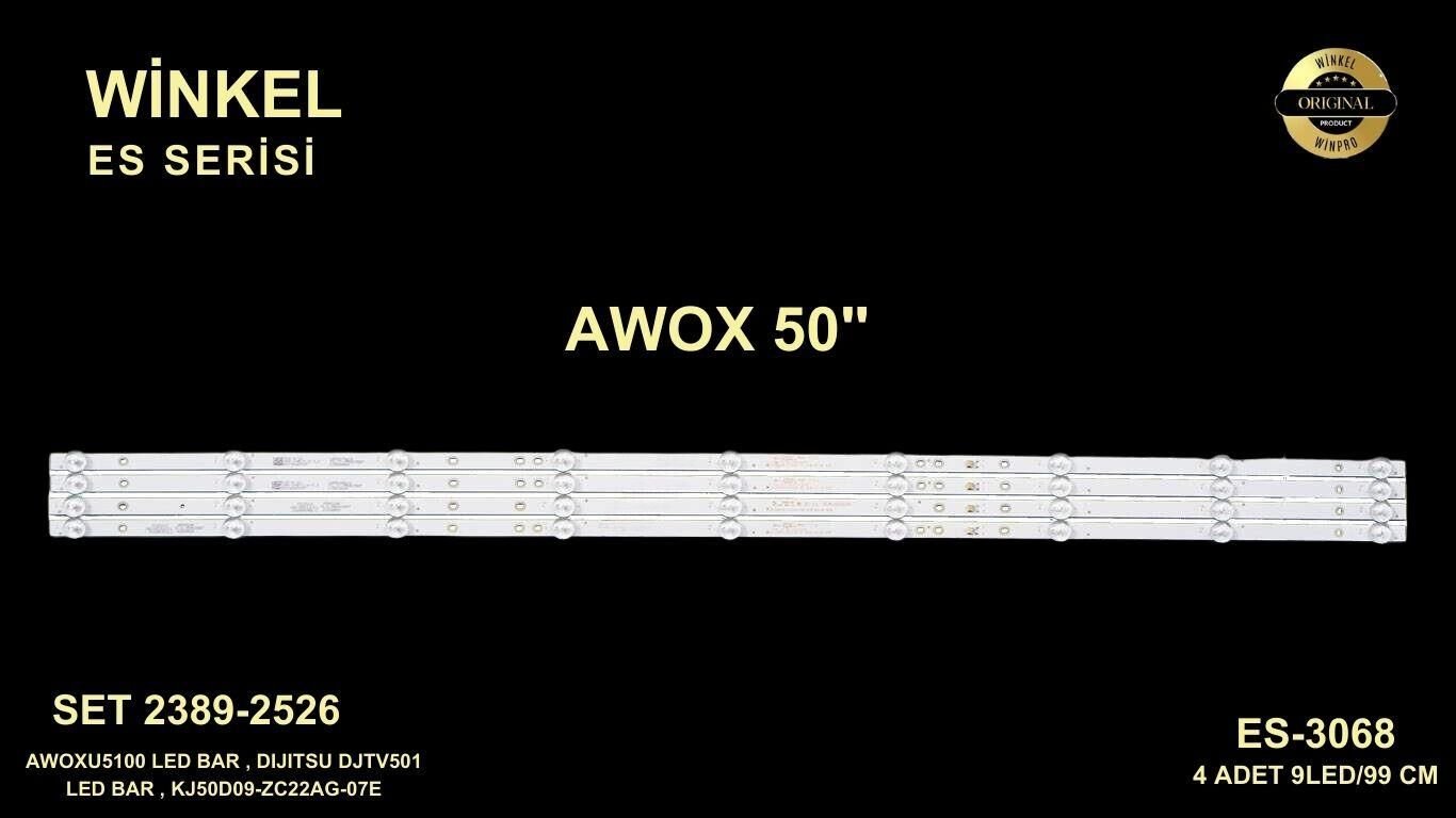 TV  LED BAR 2389-2526 TAKIM 4 LÜ- KJ50D09-ZC22AG-Q50D15303004099BTREV1-WİNKEL