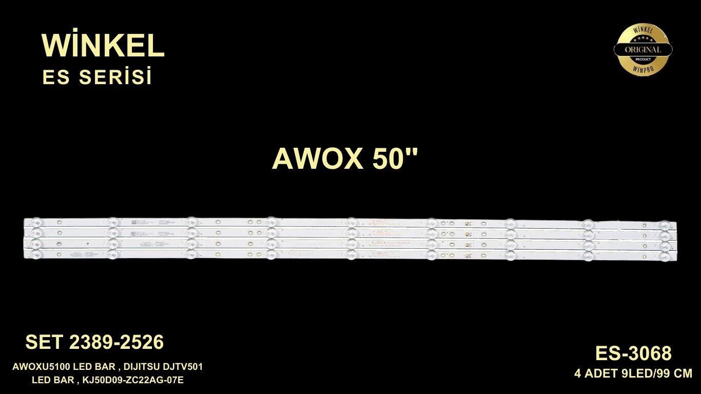 TV  LED BAR 2389-2526 TAKIM 4 LÜ- KJ50D09-ZC22AG-Q50D15303004099BTREV1-WİNKEL